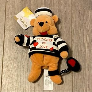 New Disney Store Winnie the Pooh Mini Bean Bag Prisoner of Love Vintage
